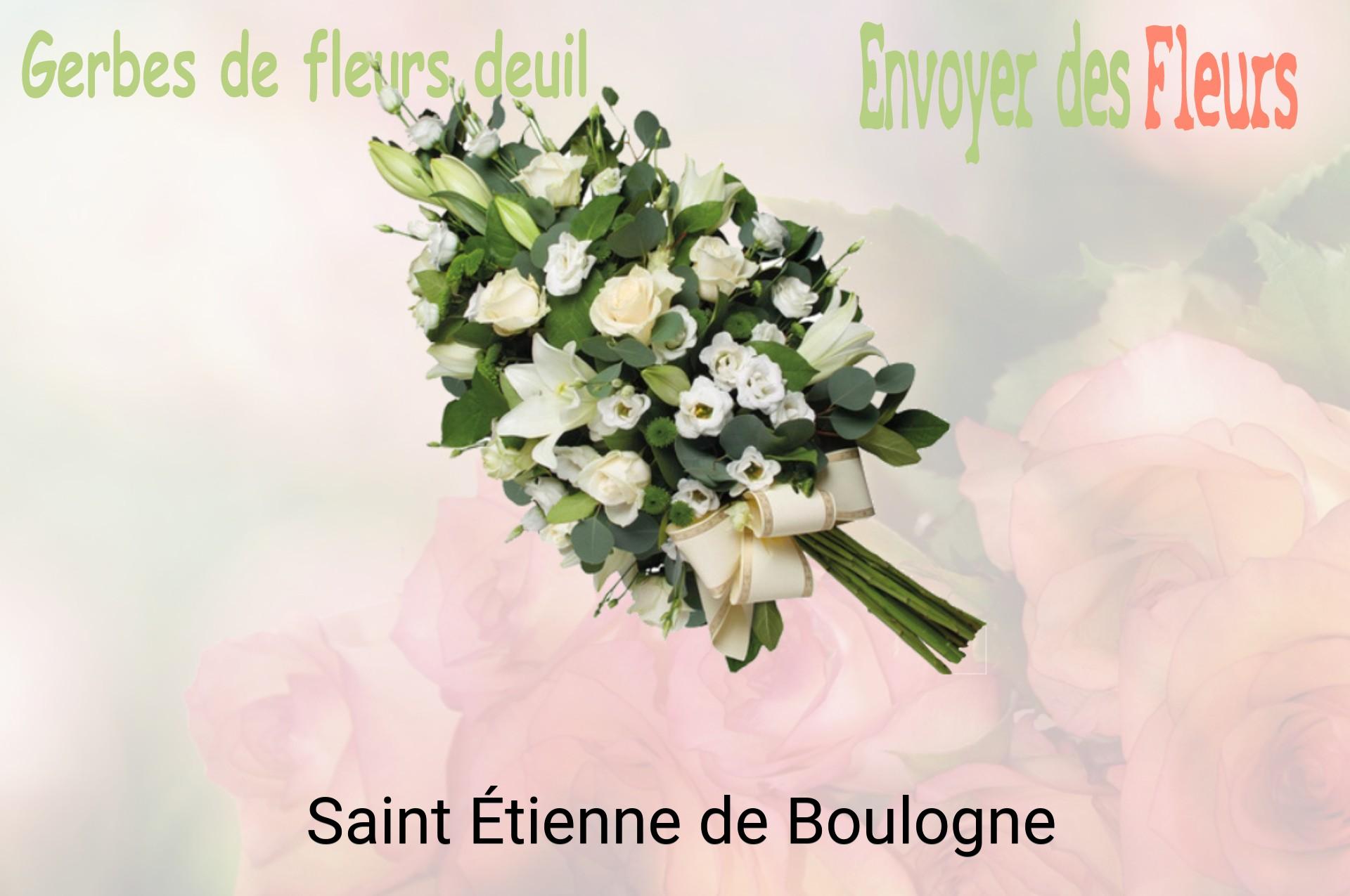 Gerbe de fleurs de deuil livrée à Saint-Étienne-de-Boulogne